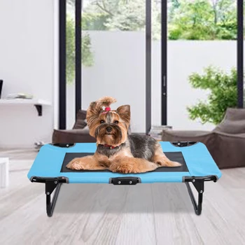 

Portable Dog Bed Outdoor Summer Cooling Pet Elevated Bed Cot Foldable Raised Dog Bed for Large Dogs Pet Camping Bed Pad