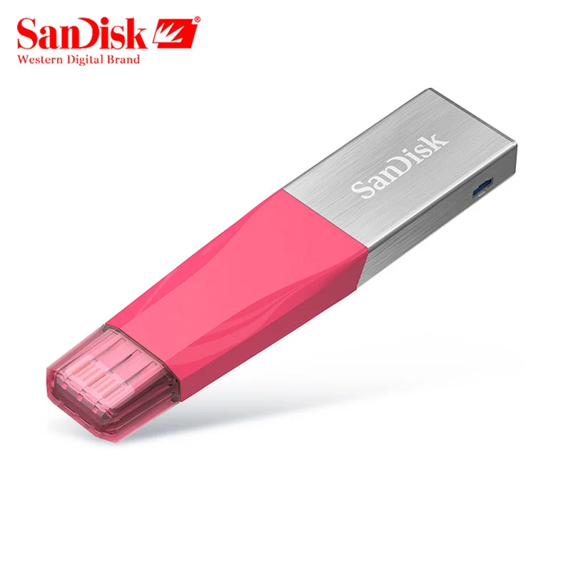SanDisk OTG USB флеш накопитель 64 Гб 128 ГБ для iphone ipad ipod PC Dual PENDRIVE 32 iXpand 3 0 Флешка U диск