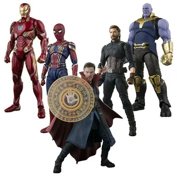 

NEW hot 15cm MK45 MK50 Infinity War Thanos Doctor Strange Captain America action figure collection toys