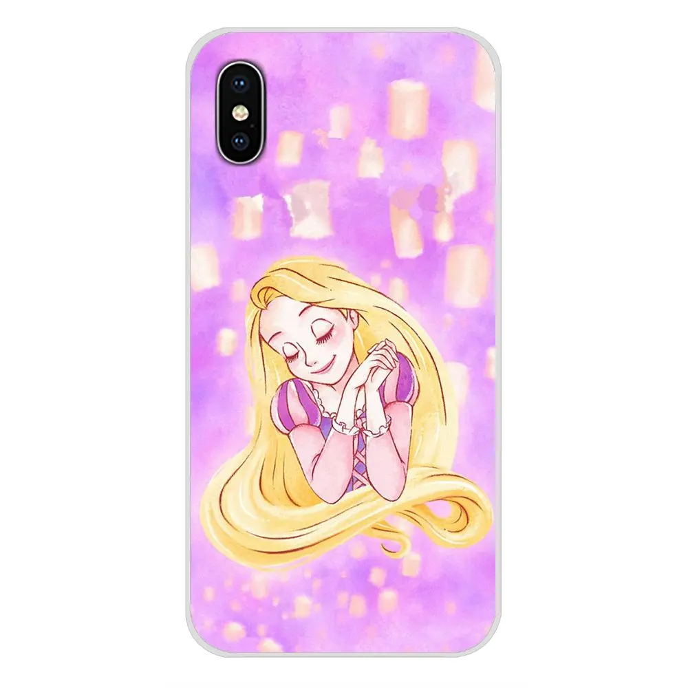 Спутанные Флинн Рапунцель Ruff ryers длинные волосы для Apple IPhone X XR XS MAX 4 4s 5 5S 5C SE 6 6 S 7 8 Plus ipod touch 5 6 мягкий чехол - Цвет: images 5