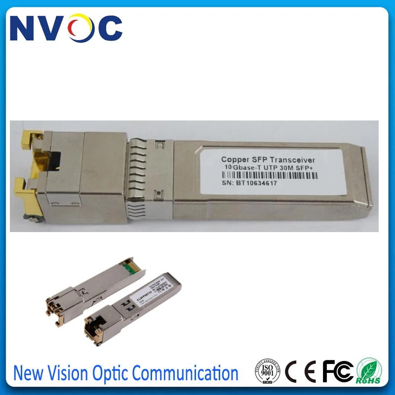 10 шт./лот для Arista 10GBase T совместимый SFP + гигабитный RJ45 медный приемопередатчик 30