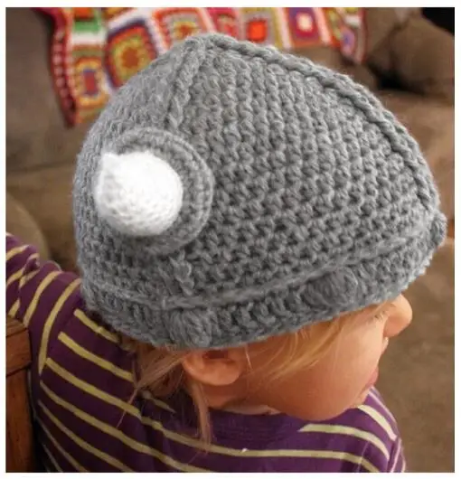 Воин-Викинг, детская шапка ручной работы, вязанная шапочка, шлем для новорожденных, реквизит для фотосъемки, детский рыцарь, Быки, рождественский подарок, 0-12 месяцев