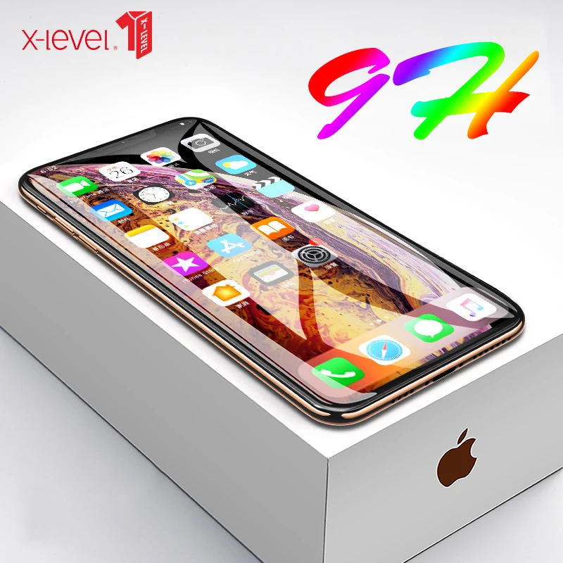 Goede X Level Gehard Glas voor iPhone X XS XR HD Full Cover Beschermende Film Gehard Glas Screen Bescherming voor iPhone XS Max