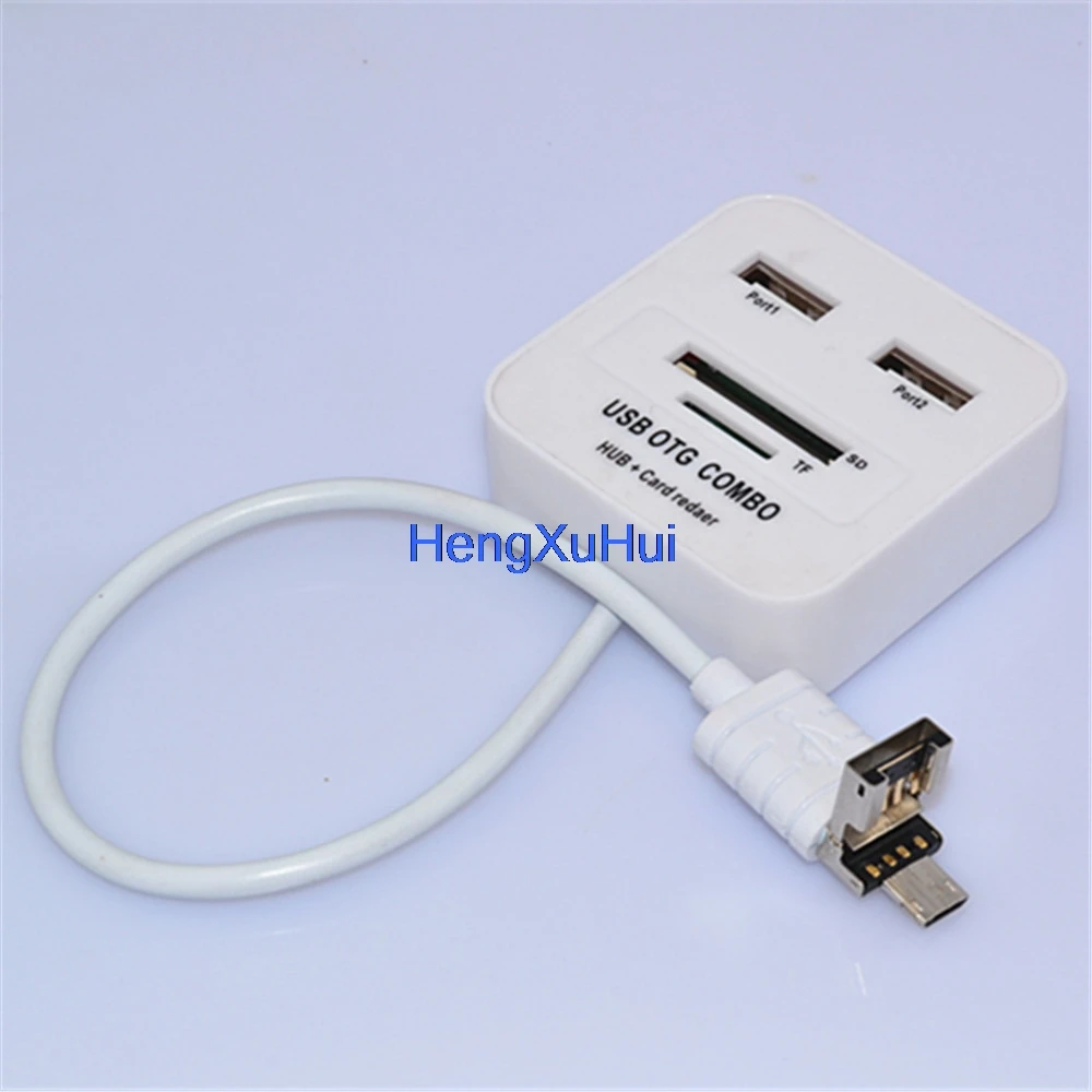 

Micro USB 2 in 1 Card Reader OTG Multi-function Laptop Docking Station USB OTG HUB