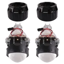 2 шт. 2," RHD/LHD Автомобильный двигатель для HID проектора Halo Объектив Угол глаз фары лампы кожух H1 H4 H7 стиль