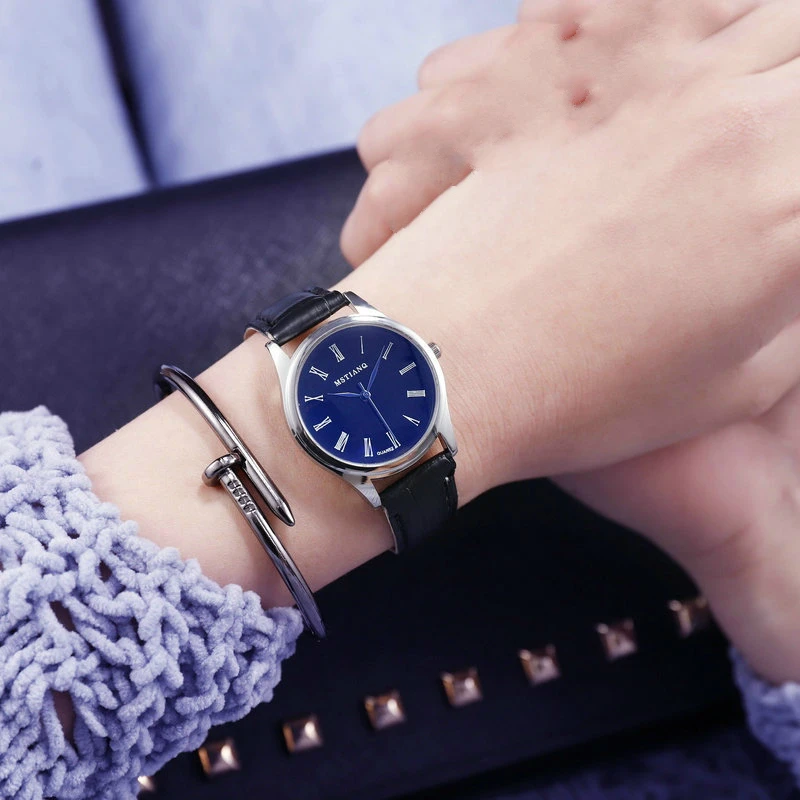 Новые модные парные часы для влюбленных, подарок для мужчин и женщин, спортивные водонепроницаемые женские и мужские кварцевые часы для пары, Relogio Feminino - Цвет: Men blue