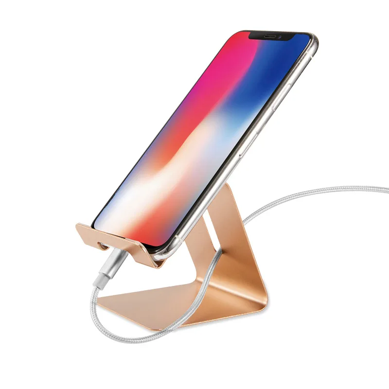 

JXSFLYE Aluminium Alloy Mobile Phone Holder Tablet Holder Metal Stand Support Display Table Holder Universal for iphone XS Max