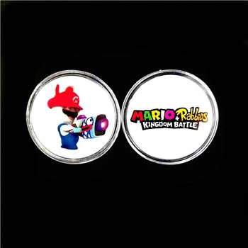 

4Pcs Mario+Rabbids Kingdom Battle NFC Card For Amiibo Collection Coin Tag NS Available to Zelda Super Splatoon Smash Fire Emblem