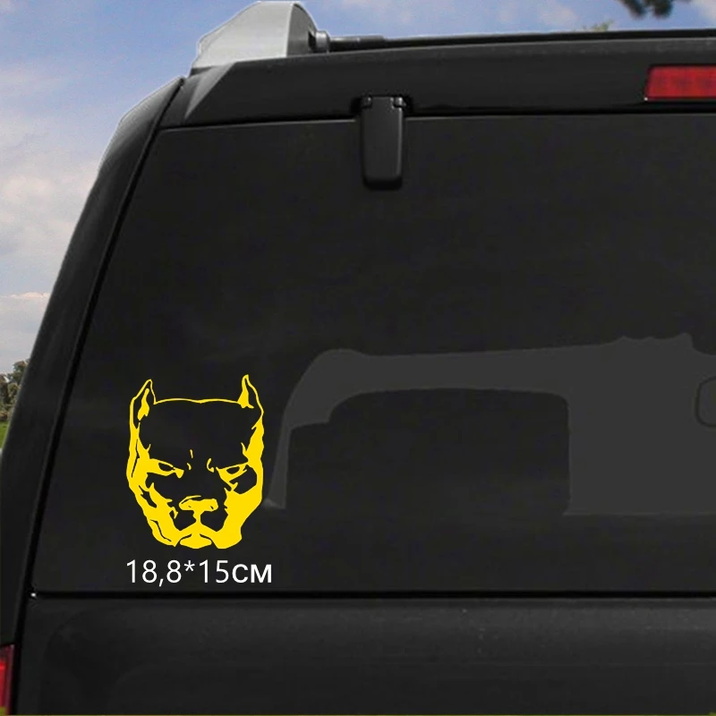 Tri Mishki HZX060 18.8*15см 50*40см опасная собака питбуль наклейки на авто виниловые мотоцикл