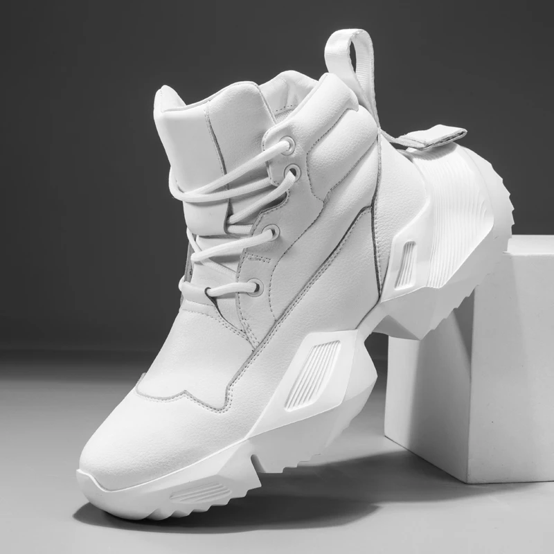 

2019 men's tide shoes new high-heeled Korean fashion sports casual Gao Bang plate man shoes Martins boots SIZE38-44 Yasilaiya