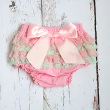 Детские Короткие хлопковые шаровары с оборками, милый детский подгузник, шорты с цветочным принтом для новорожденных, модные летние атласные штаны с юбкой для малышей