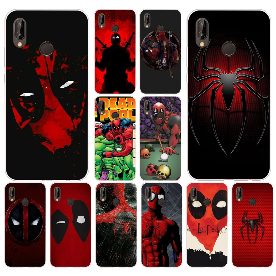 

219FG Marvel Hero Deadpool Coque Soft Silicone Tpu Cover Case for huawei p20 lite mate 20 lite