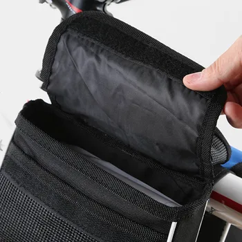 

New Durable Large Capacity Bike Bicycle Front Basket Waterproof Tube Handlebar Bag Outdoor Accessories XD88