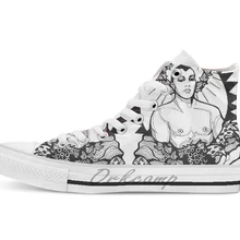 Dionysus дизайн 3 унисекс высокие холщовые плоские повседневная обувь на заказ Прямая