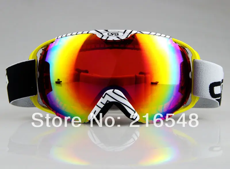 colourful ski goggles