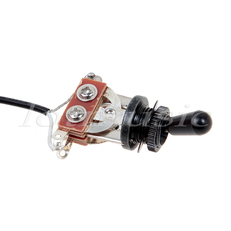 Kmise Two Pickup Guitar Wiring Harness 500K 3 Way Toggle Swtich Black-Great with Humbuckers Pack of 5 