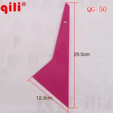 100 шт. QILI QG-50 Dupont треугольник с длинной ручкой скребок лезвие диагональный треугольный скребок виниловая плёнка, установка скребок Инструменты
