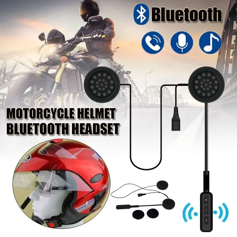 

UK Helmet Intercom Motorcycle Headset Wireless Bluetooth Speaker For MP3 MP4 Bluetooth 4.1 Headset Wireless for Music