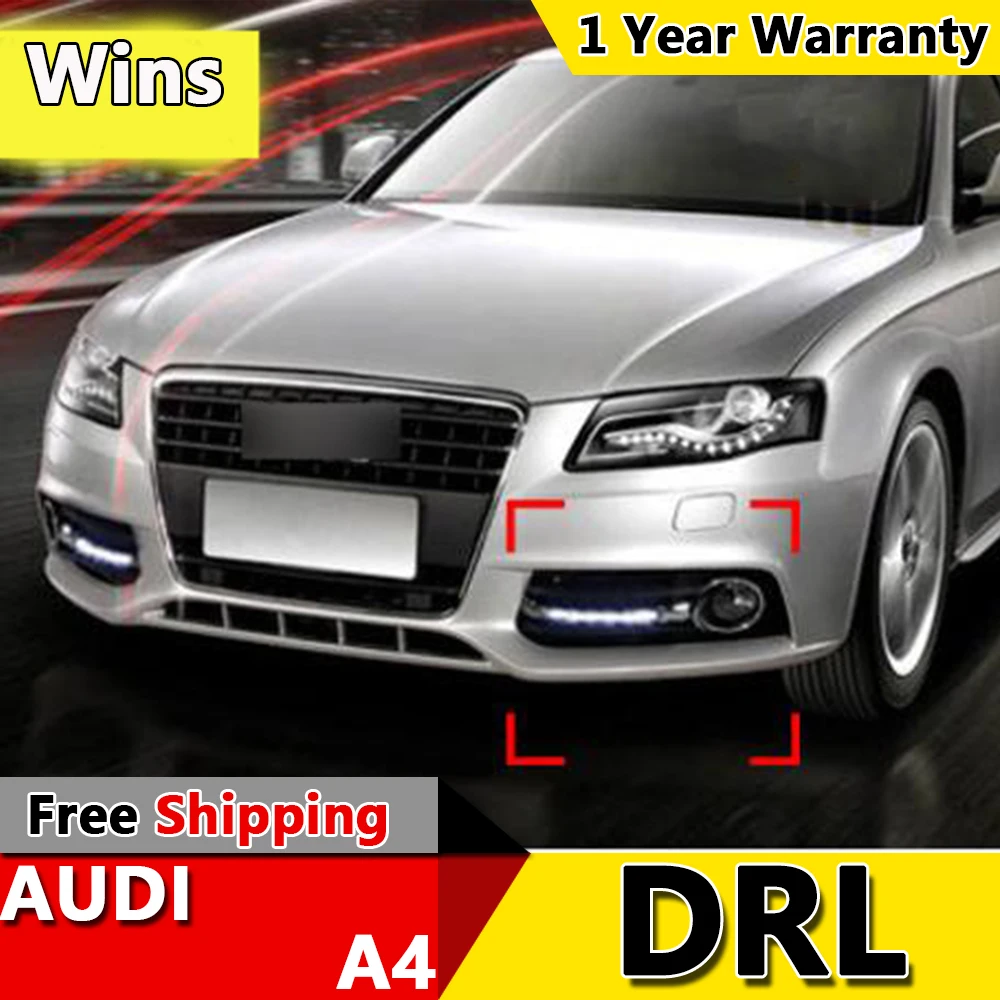WinsCar Styling led DRL For Audi A4 B8 Sedan Avant 2009 2010 2011 2012