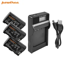 Powtree For Canon 3PCS 7.2V 2800mAh LP-E6 LP E6 LPE6 Camera Battery + LCD Charger Replacement 6D Mark II EOS 7D 7D Mark II 6D 7D Powtree For Canon 3PCS 7.2V 2800mAh LP-E6 LP E6 LPE6 Camera Battery + LCD Charger Replacement 6D Mark II EOS 7D 7D Mark II 6D 7D