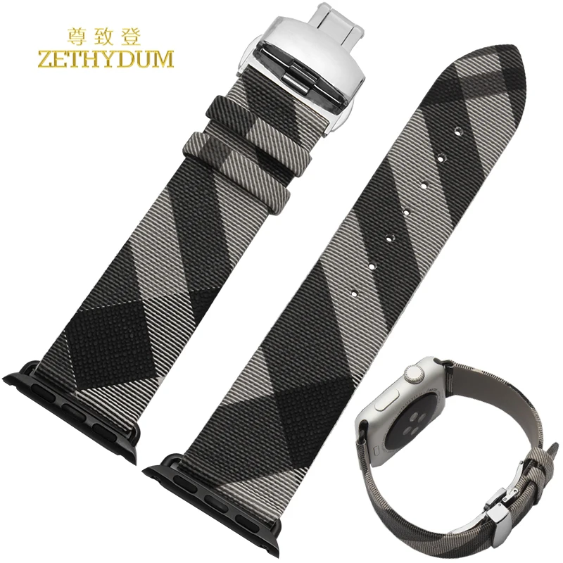 

Smart watch band leather bracelet watchband wristband for apple 38mm women watch strap charm British style belt Free tools