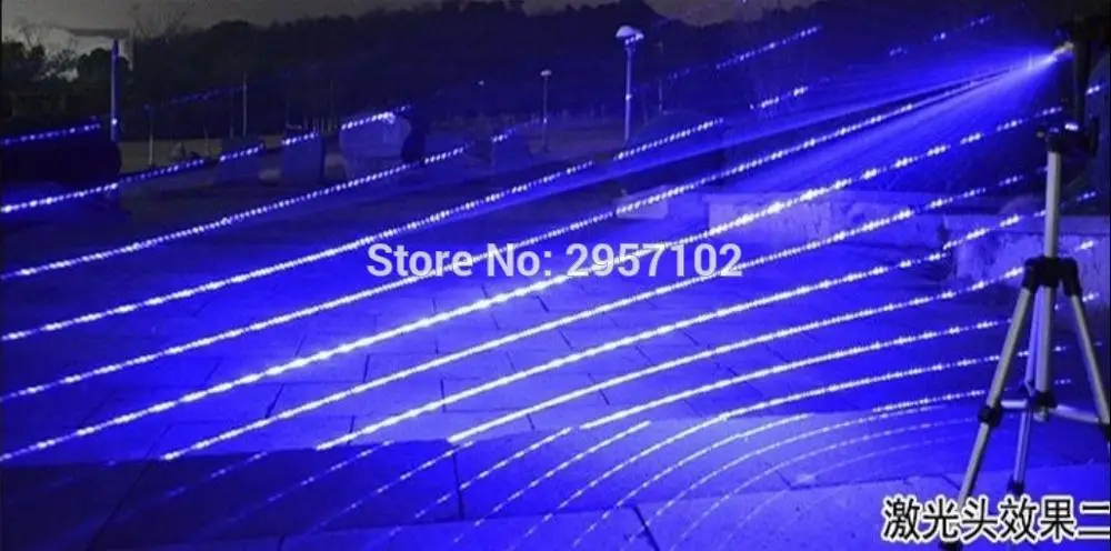 Forte Potência Militar 5000000m Azul Laser Ponteiro 450nm Lanterna Queima Vela Fósforo Aceso Cigarro Ímpio Lazer Tocha 5000 w 30 Esporte e Lazer