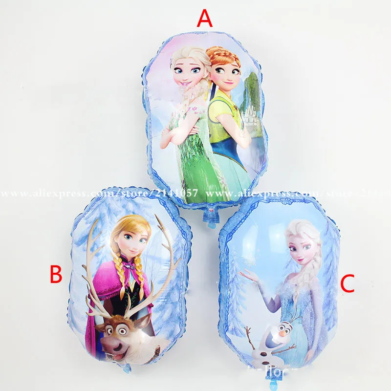 

10pcs double side magic mirror princess foil balloons Queen Elsa Anna snow princess baby girl birthday toys helium globos