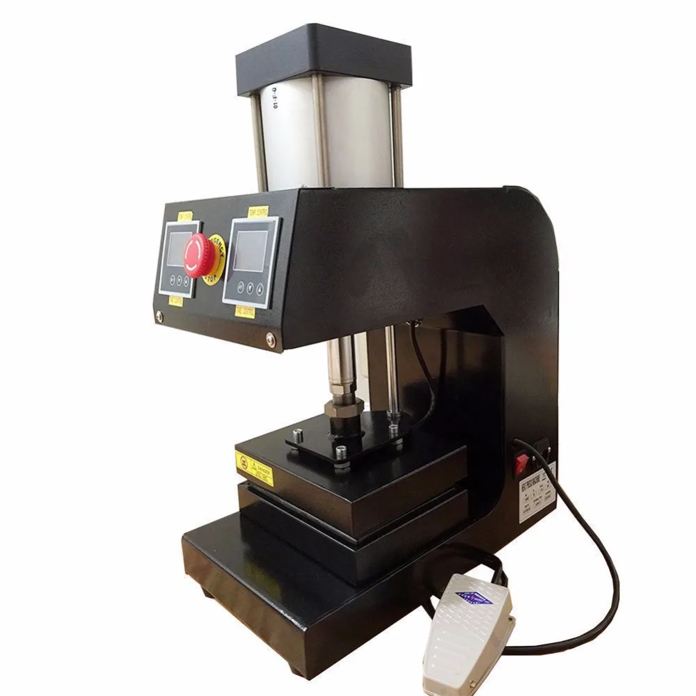 Pneumatic Rosin Heat Press 5000psi 4 x 6 Platen Dual Heating 10*15cm