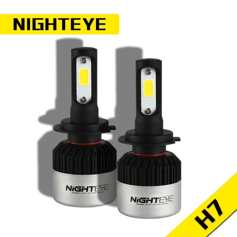 Buy NIGHTEYE 72W 12V H7 COB LED Car Headlight Kit Car
