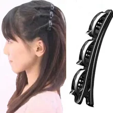 Новинка года Для женщин и девочек Bang Ткань плетельной отдыха Стиль двойной Слои челка зажим для волос Инструменты для укладки клипы 2 шт./упак