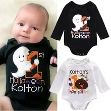 Baby Cotton Clothing Infant Baby Boy Girl Long Sleeve Bodysuit Jumpsuit Baby Halloween Thanksgiving Bodysuit Outfits Clothes