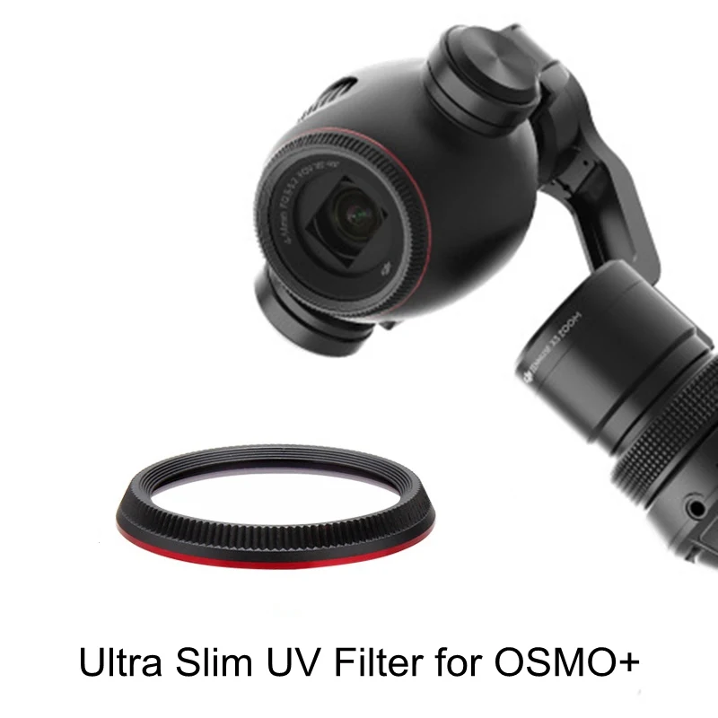 Tapa de la cubierta de la lente del filtro UV HD para OSMO + OSMO Plus protector de la Lente de la cámara del cardán de mano a prueba de polvo kits de piezas de repuesto para lentes