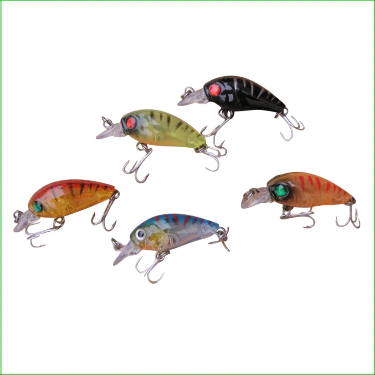 

L520C 5pcs/set crankbait Fishing lures 3.5cm/3.5g plastic hard crank bait artificial lure fish pesca hooks tackle japan wobbler