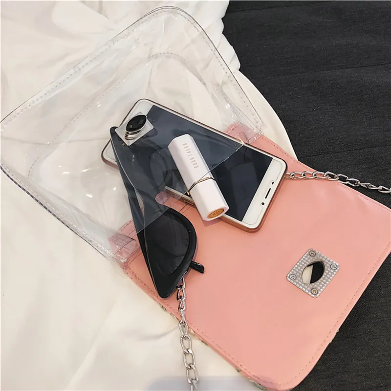 Transparent handbag Shoulder Bag crossbody Bags for Women 2019 Messenger Bags women's bag bolsa feminina sac a main 40AP1817