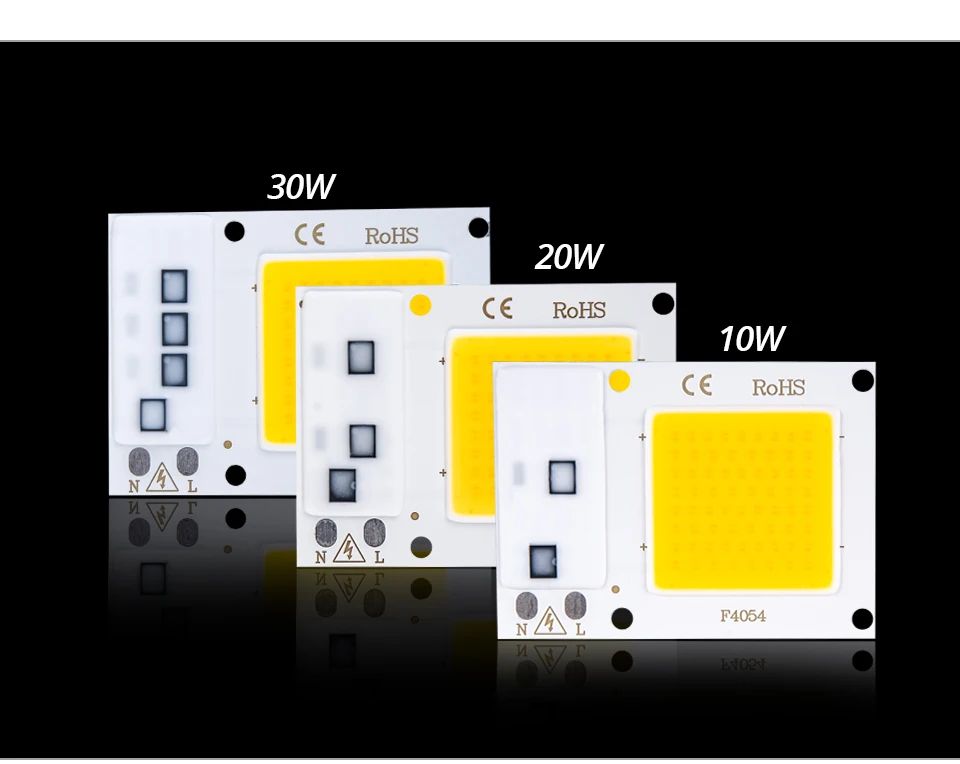 5 шт. COB светодиодный светильник для выращивания, чип, полный спектр, 380-780nm, лампа для выращивания растений в помещении, светильник для выращивания солнца, фактическая мощность 10 Вт, 20 Вт, 30 Вт, диодные лампы DIY