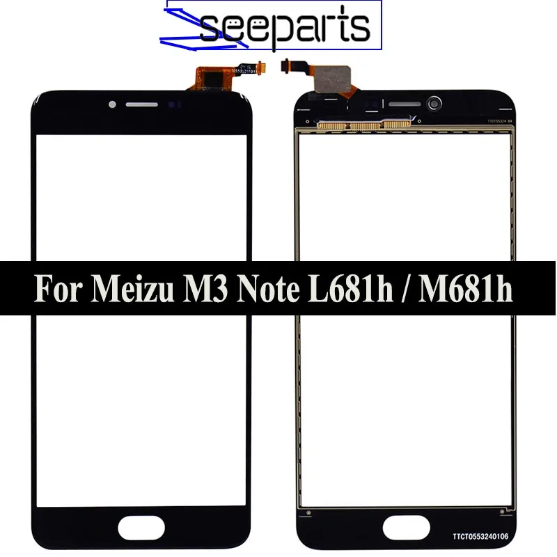 Для Meizu M3 Note сенсорный экран дигитайзер сенсорная панель для L681h M681h Запасные