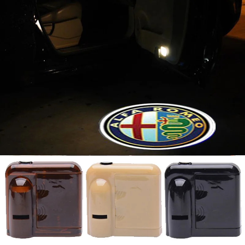 

KUNBABY 2PCS Wireless LED Welcome Car Door Welcome Light Car Styling Case For ALFA ROMEO