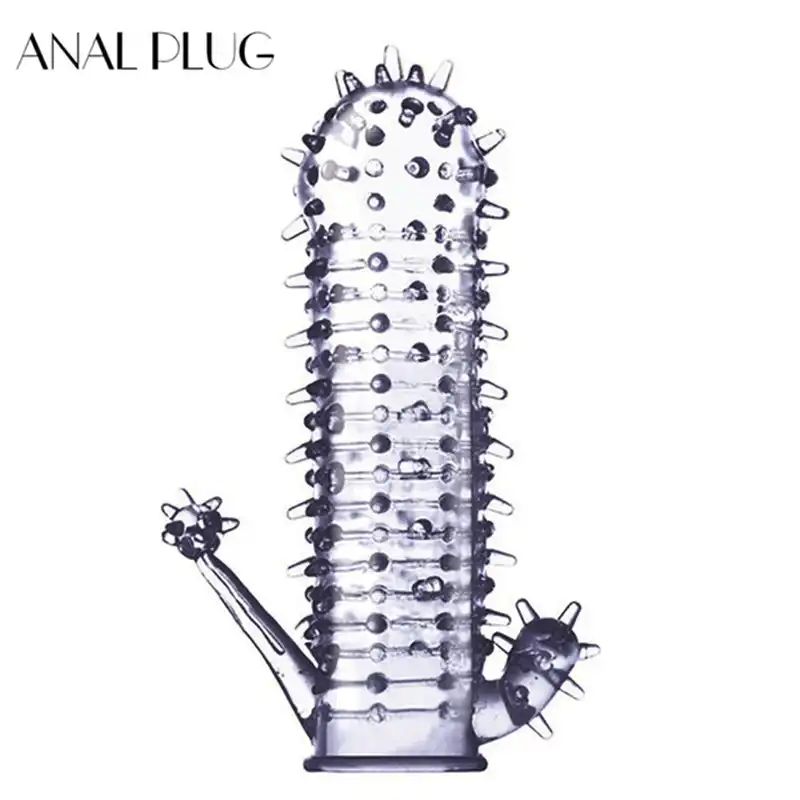 Condom Anal Toy - Soft Silicone Reusable Penis Enlargement Rings Penis ...