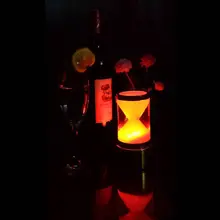 SK-LG005 водонепроницаемые часы песочные часы стиль светодиодный Декор освещение 7 цветов Настройка освещения для Рождественского украшения 10 шт