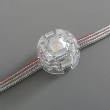 

DC5V WS2811 UCS1903 SM16703 LED Pixel Point Light,SMD 5050 RGB LED Pixel Module,Diameter 20mm,50modules/string,Waterproof IP68