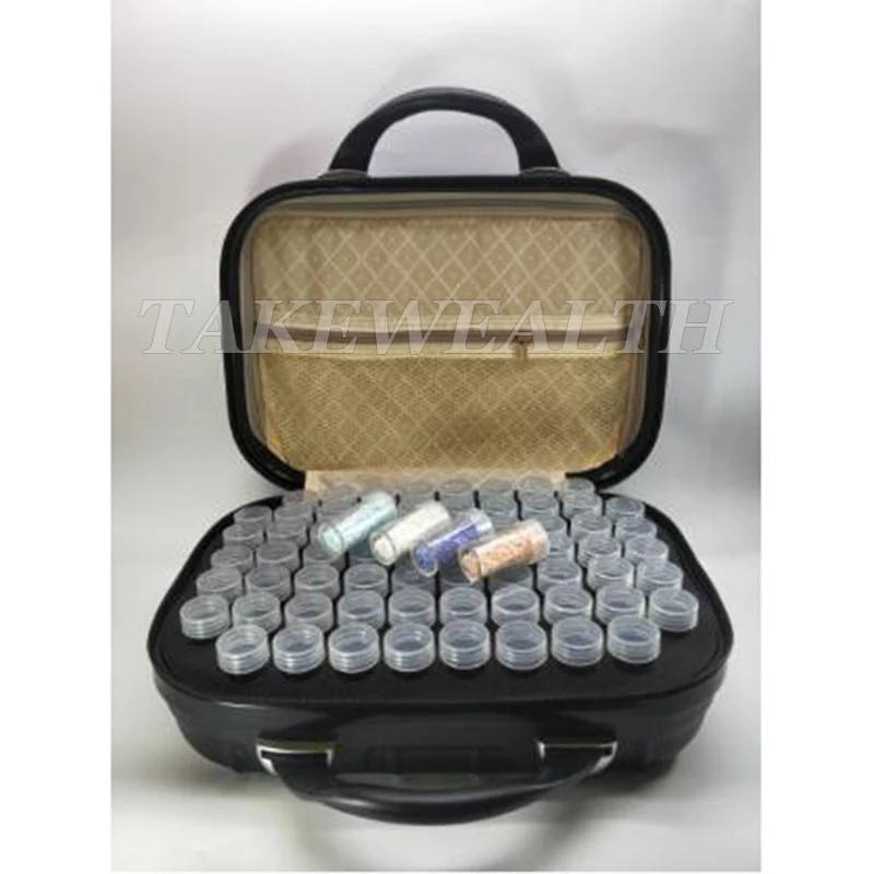132 Bottles Diamond Painting Cross Stitch Accessories Tool Box Container Diamond Storage Full Square 5D Embroidery Mosaic