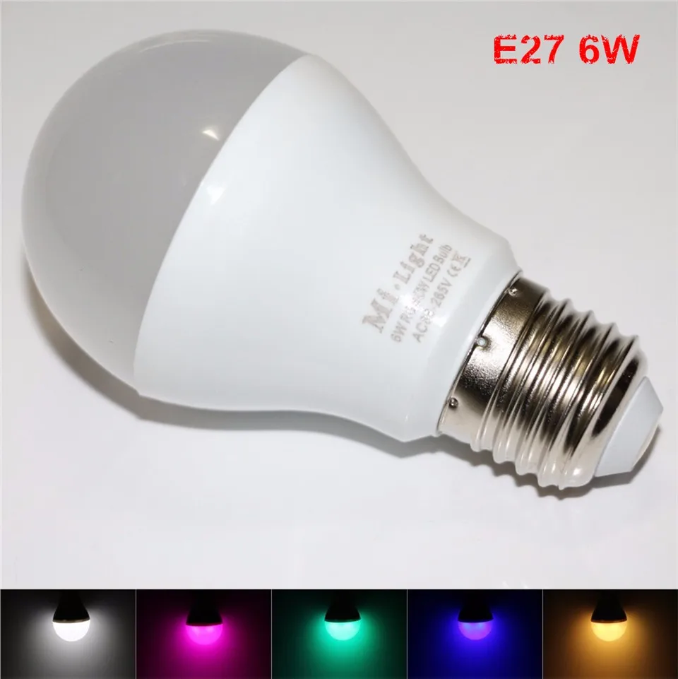 Mi Light Dimmable 110 V/220 V CW/WW/RGBW/RGBWW E27 E14 GU10 4 Вт 5 Вт 6 Вт 8 Вт 9 Вт умный светодиодный светодиодные лампы освещения