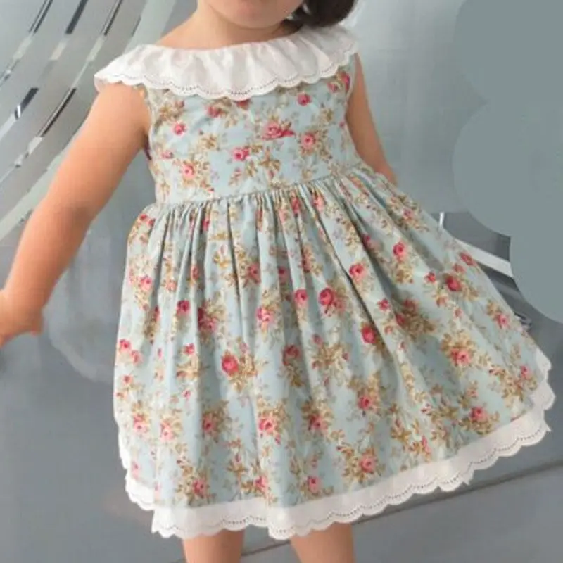 

newborn baby girl clothing dresses summer sleeveless backless dress for girl Princess Pageant Wedding Kids Sundress 2--7T