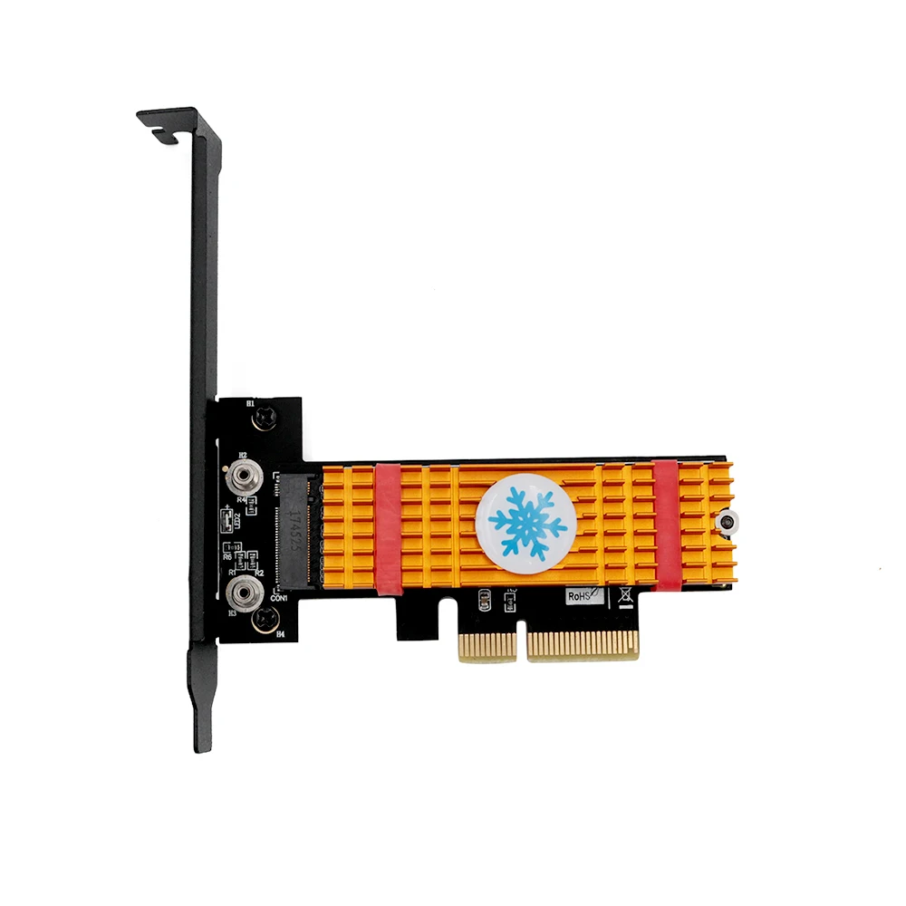 PCI Express 3 0x4 к M.2 NVMe SSD NGFF Pcie M2 переходная карта адаптер Suppor 2242 2260 низкопрофильный