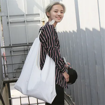 

fashion Customized original independent design of neutral cotton canvas protable ladies single-shoulder diagonal bag women bags