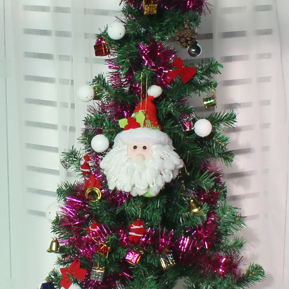 Большие размеры, новые рождественские украшения для рождественской елки, подвески Санта-Клауса, рождественские украшения для украшения дома-25