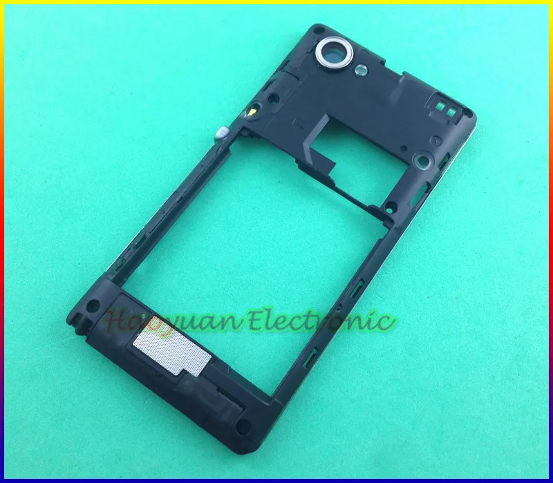 

HAOYUAN.P.W Original Middle Back Panel Housing Cover Case Replacement+Camera Lens For Sony Xperia L S36h C2105 BLACK Tool