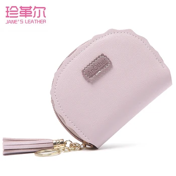 

Tassel Elegant Women's Female Business Card Holder Case Wallet Credit ID Cards Femme Driver License Document Bag Pink Black Blue