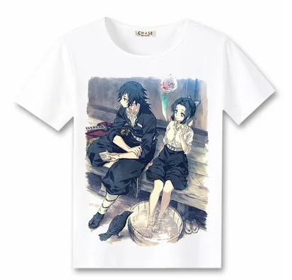 Высокое качество унисекс аниме Cos Demon Slayer: Kimetsu no Yaiba футболка короткая Kamado Nezuko Повседневная Kamado Tanjirou футболка