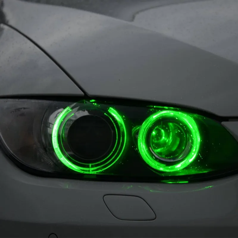 2x RGB Wi-Fi светодиодные Габаритные Angel Eyes лампы для Bmw E90 E91 3 серии 325i 330i 318i 328xi автомобиля -Стайлинг автомобиля многоцветные светодиодные фонари